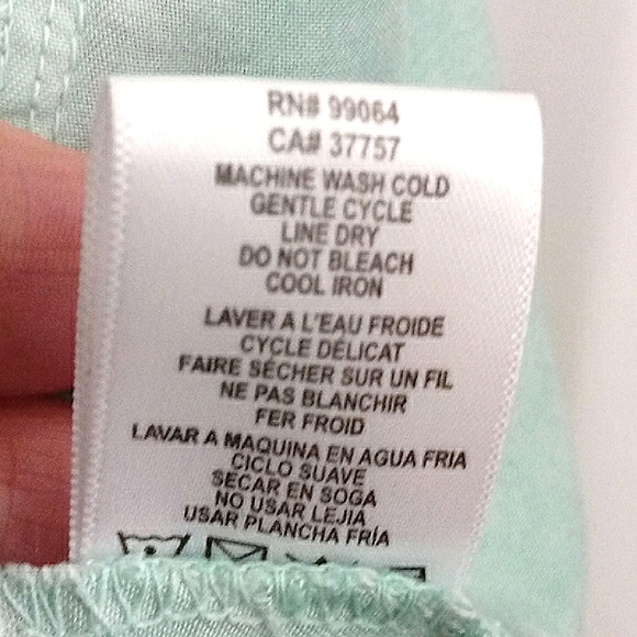 RVCA Fight Or Flight Washed Aqua Green Caged Back Tank - Picture 7 of 10